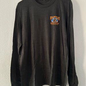 Dark Gray Long Sleeve Bar Shirt